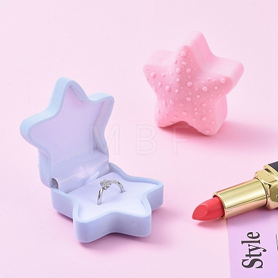 Starfish Shape Velvet Jewelry Boxes VBOX-L002-D02-1