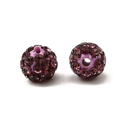 Polymer Clay Rhinestone Beads RB-A053-6mm-10-1