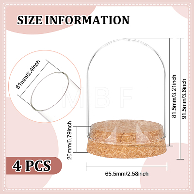 Glass Dome Cover AJEW-WH0165-40A-1