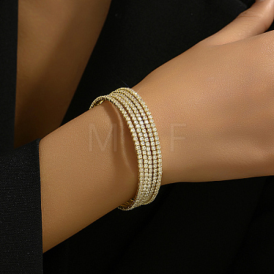 Real 18K Gold Plated Brass Multi Layer Wrap Bracelets RM1445-3-1