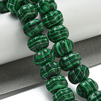 Synthetic Malachite Beads Strands G-G142-A01-01-1