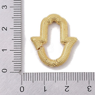Rack Plating Brass Micro Pave Cubic Zirconia Spring Gate Rings Clasps KK-NH0002-07G-01-1