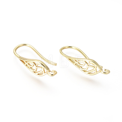 Brass Earring Hooks KK-G374-11G-1