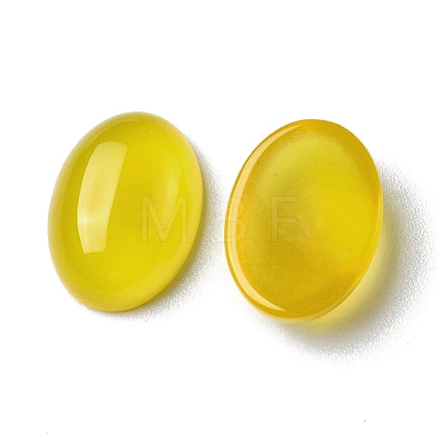 Natural Yellow Agate Cabochons G-A029-01-05-1