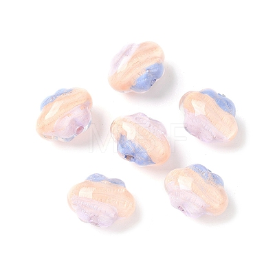 Two Tone Transparent Acrylic Beads OACR-D304-01A-1