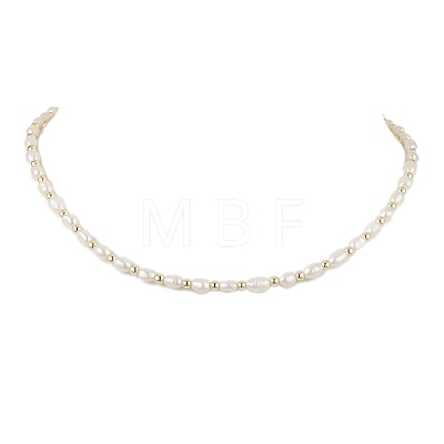 Natural Cultured Freshwater Pearl Beaded Necklaces NJEW-JN05058-1