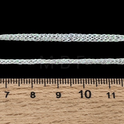 3.5MM Polyester Metallic Cord Braided Cord Necklace Making FB-CBAA152-01G-08-1
