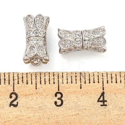 925 Sterling Silver with Rhinestone Screw Clasps STER-B005-39B-P-1