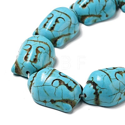 Synthetic Turquoise Beads Strands TURQ-G119-20x29mm-08-1
