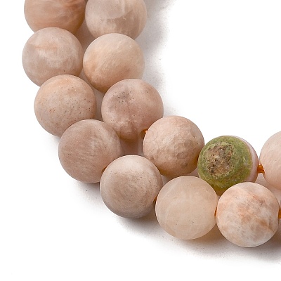 Natural Sunstone Beads Strands G-J372-05-4mm-A-1