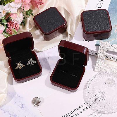 Plastic & PU Leather Jewelry Cufflink Boxes CON-WH0117-14A-1
