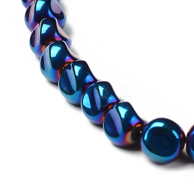 Electroplate Transparent Glass Beads Strands EGLA-L044-C-1