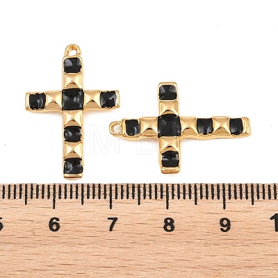 304 Stainless Steel Enamel Pendants STAS-G398-21G-01-1