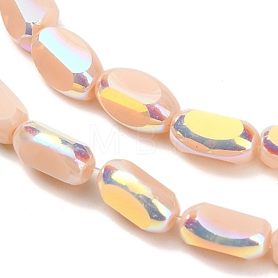 Electroplate Opaque Glass Beads EGLA-H112-06-HR07-1