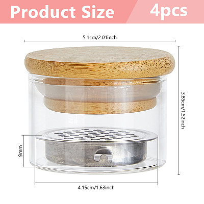 Glass Nail Dish Cup TOOL-WH0059-030-1
