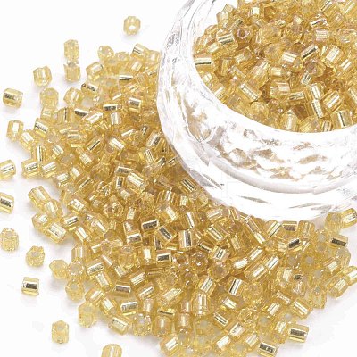 8/0 Glass Bugle Beads SEED-S032-07A-22B-1