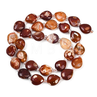 Natural Fire Crackle Agate Beads Strands G-K393-E01-10x12-1