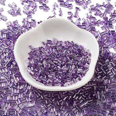 Baking Paint K9 Glass Round Bugle Beads SEED-Z002-A-E14-1