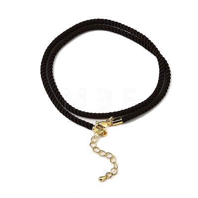 Nylon Milan Cord Necklace Making MAK-M028-01G-11-1