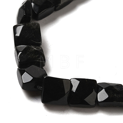 Natural Obsidian Beads Strands G-C109-A02-01-1