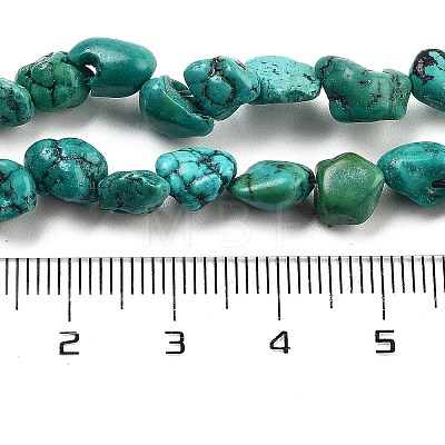 Natural HuBei Turquoise Beads Strands G-B089-B01-03-1