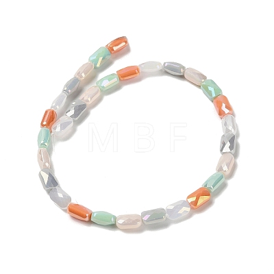 Electroplate Glass Beads Strands EGLA-P065-02A-04-1