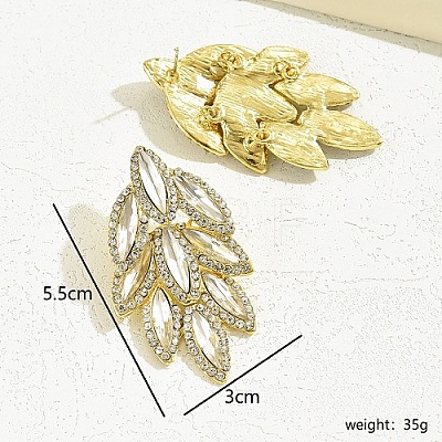 Real 18K Gold Plated Stainless Steel Stud Earrings CS0500-2-1