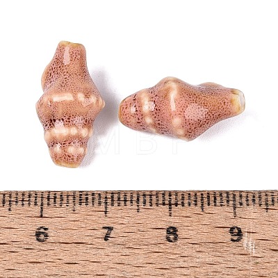 Vintage Handmade Porcelain Beads PORC-Q006-08D-1