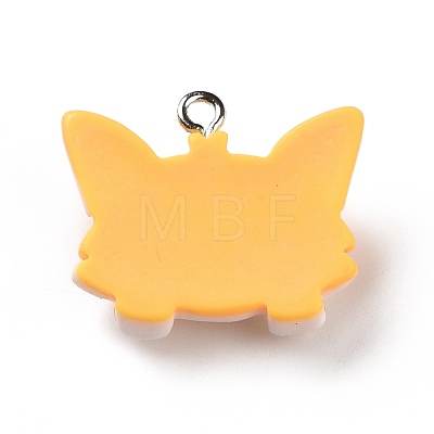 Cartoon Opaque Resin Pendants RESI-G054-01C-P-1