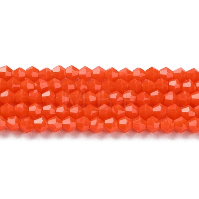 Opaque Solid Color Imitation Jade Glass Beads Strands LS-EGLA-A039-P4mm-D03-1