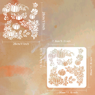 PET Hollow Out Drawing Painting Stencils DIY-WH0391-0366-1