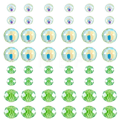 120Pcs 4 Styles Electroplate Glass Beads EGLA-TADJ0001-13C-1