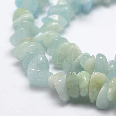 Natural Aquamarine Beads Strands G-F521-03A-1