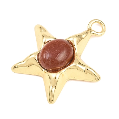 Synthetic Goldstone Pendants GG-G001-01G-02-1