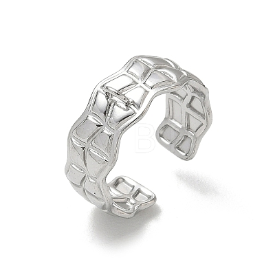 304 Stainless Steel Cuff Open Ring Setting SA-CBA37BC-04P-1