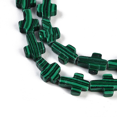 Synthetic Malachite Beads Strands G-I369-A12-01-1