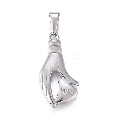 Valentine's Day 304 Stainless Steel Pendants STAS-F252-31P-1