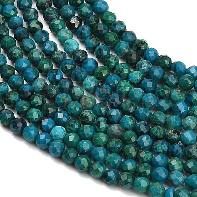Natural Chrysocolla Beads Strands GG-CBA77FB-B12-3mm-1