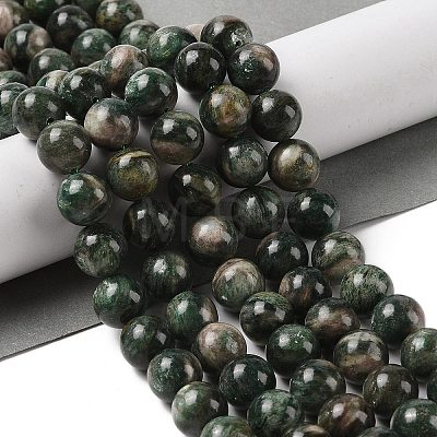 Natural Green Quartz Round Beads Strands G-Q171-D02-03-1