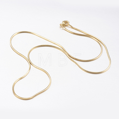 Brass Snake Chain Necklaces X-MAK-L009-01G-1
