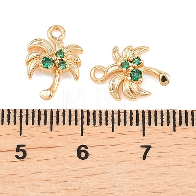 Brass Micro Pave Cubic Zirconia Pendants KK-L261-12G-1