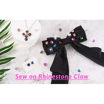 Cheriswelry 180Pcs 12 Colors Sew on Rhinestone DIY-CW0001-39-1