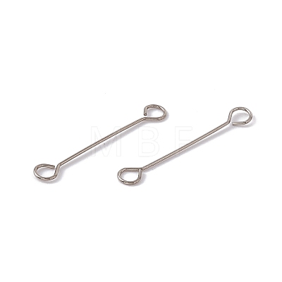 Non-Tarnish 304 Stainless Steel Connector Charms STAS-G291-03B-P-1