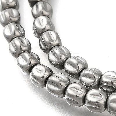 Electroplated Synthetic Non-magnetic Hematite Beads Strands G-C154-A01-01K-1