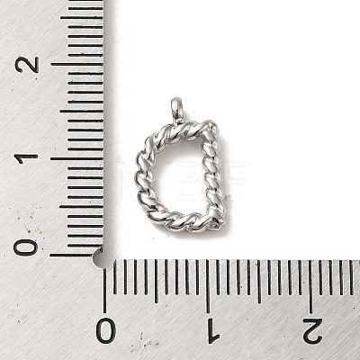 304 Stainless Steel Charms STAS-L022-232A-P-1