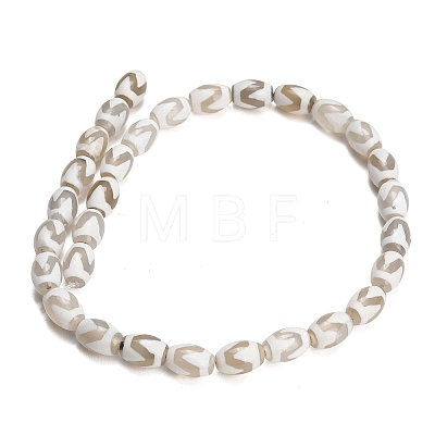 Tibetan Style dZi Beads Strands GG-CBA4812-C06-8X12MM-1