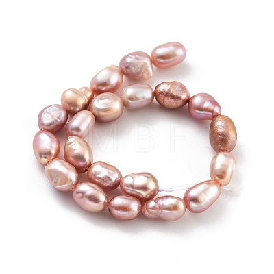 Natural Cultured Freshwater Pearl Beads Strands PEAR-P062-29E-1