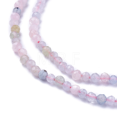 Natural Morganite Beads Strands G-F619-08-3mm-1