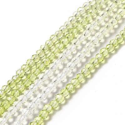 Transparent Gradient Color Glass Beads Strands X1-GLAA-H021-01B-25-1