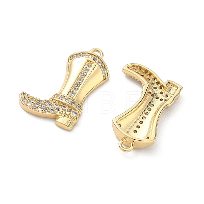 Brass Micro Pave Cubic Zirconia Pendants KK-L260-21G-1